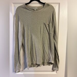 J Crew Striped Long Sleeve Shirt - M